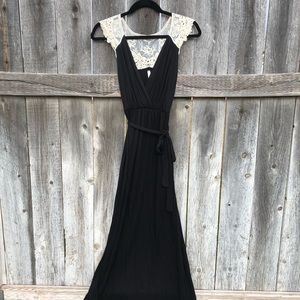 Pink Blush S maternity maxi dress